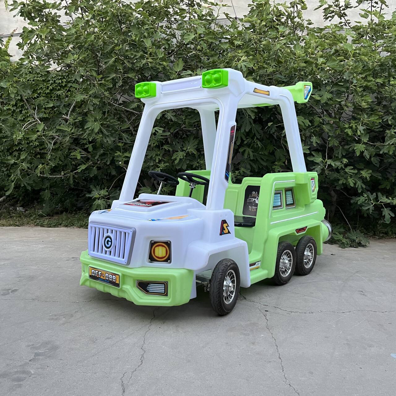 Coche Parachoques Eléctrico para 2 Personas de Fibra de Vidrio con Música para Plaza y Centro Comercial