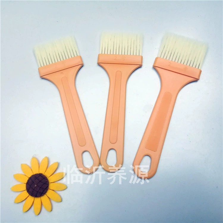 № 2 пластиковая ручка щетка для барбекю желтая ручка кисть белая щетка для чистки волос 1 Юань поставка магазина