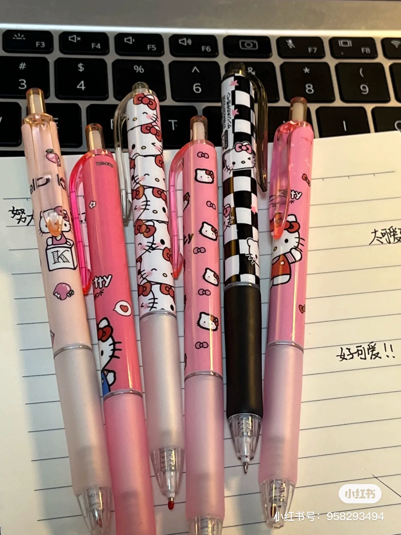 Hello kitty той же модели ручка для нажатия на ручку для гелей мультфильм милый ученик начальной и средней школы кисти гладкая 0,5 мм черная ручка