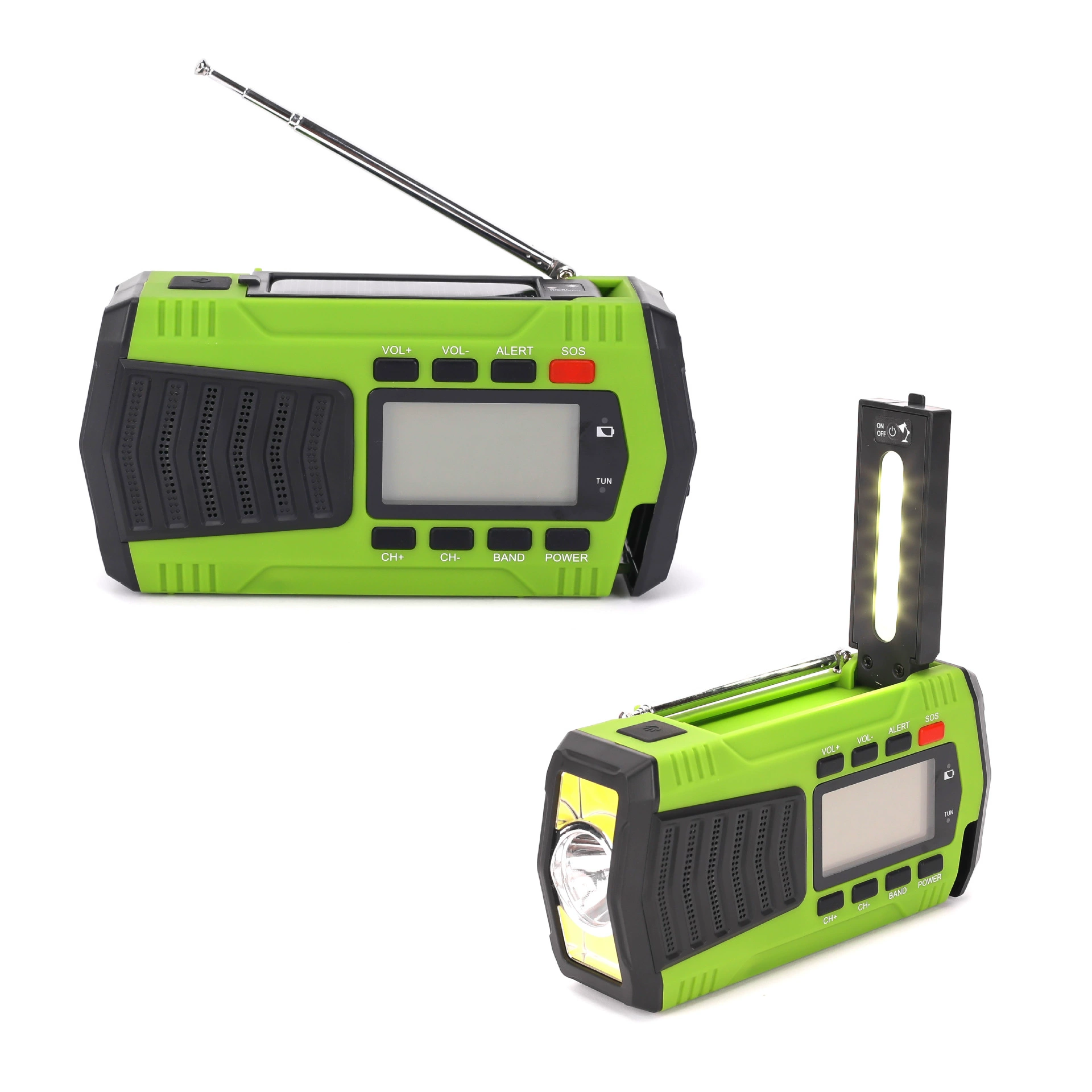 Новое многофункциональное портативное радио на открытом воздухе с ручным приводом аварийное радио 4000 мАч