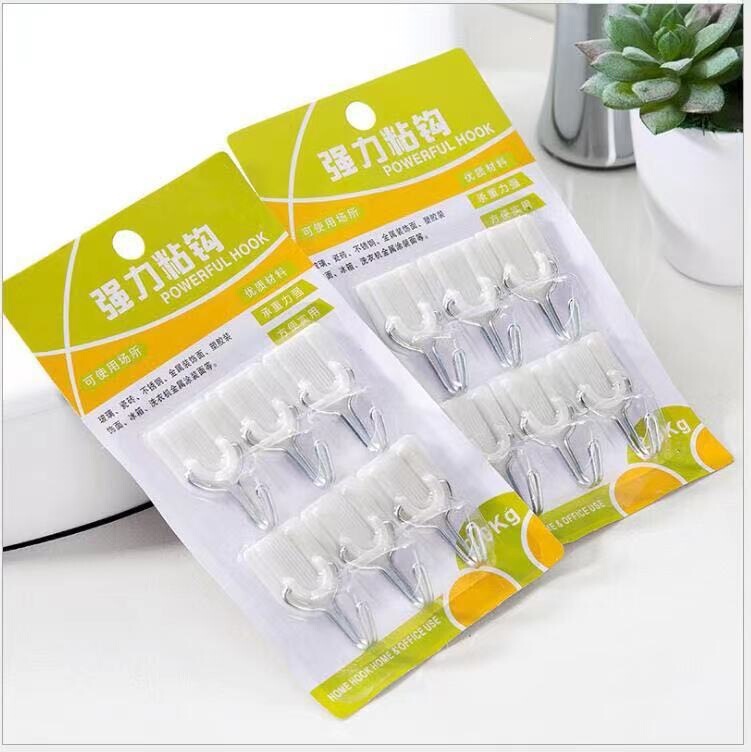 Strong Adhesive Hooks for Kitchen, Bathroom, and Restroom, Waterproof Sticky Hooks for Door and Wall, Traceless Adhesive Small Hooks Strong Adhesive Hooks for Kitchen, Bathroom, and Restroom, Waterproof Sticky Hooks for Door and Wall, Traceless Adhesive Small Hooks