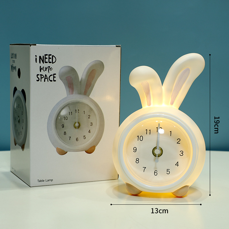 Rabbit, night light, white watch, piggy bank