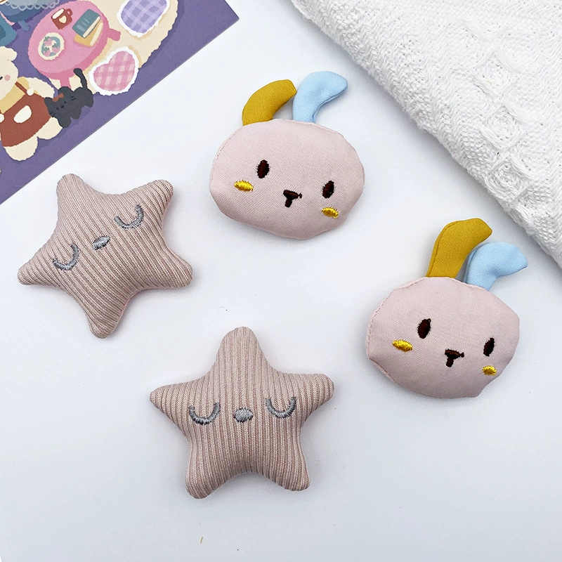 Мультяшная ткань розовая звезда кролика плюшевая кукла детская одежда одежда рюкзак украшения аксессуары аксессуары