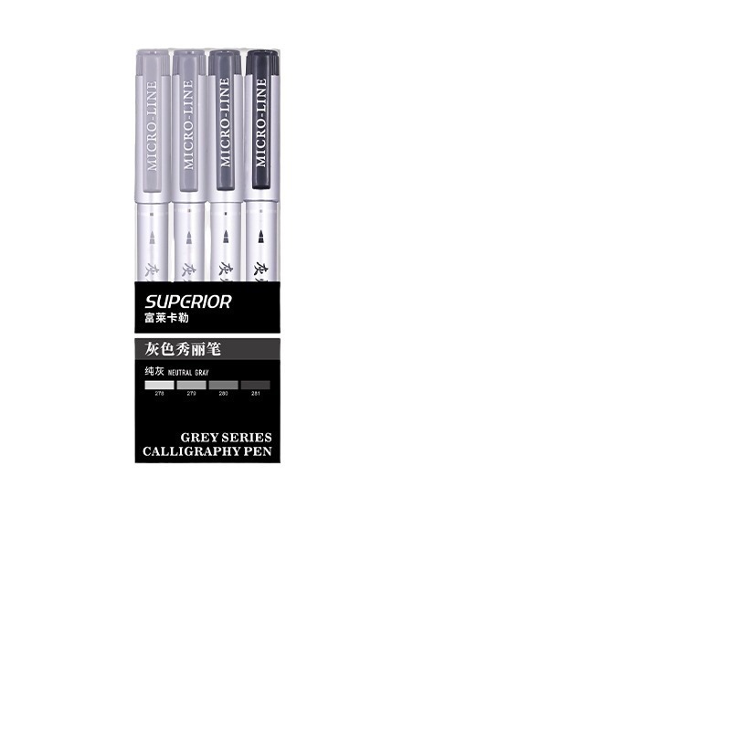 Xiupu Fuller gris hermoso bolígrafo de cabello suave pequeño boceto de caligrafía puede agregar tinta para firmar