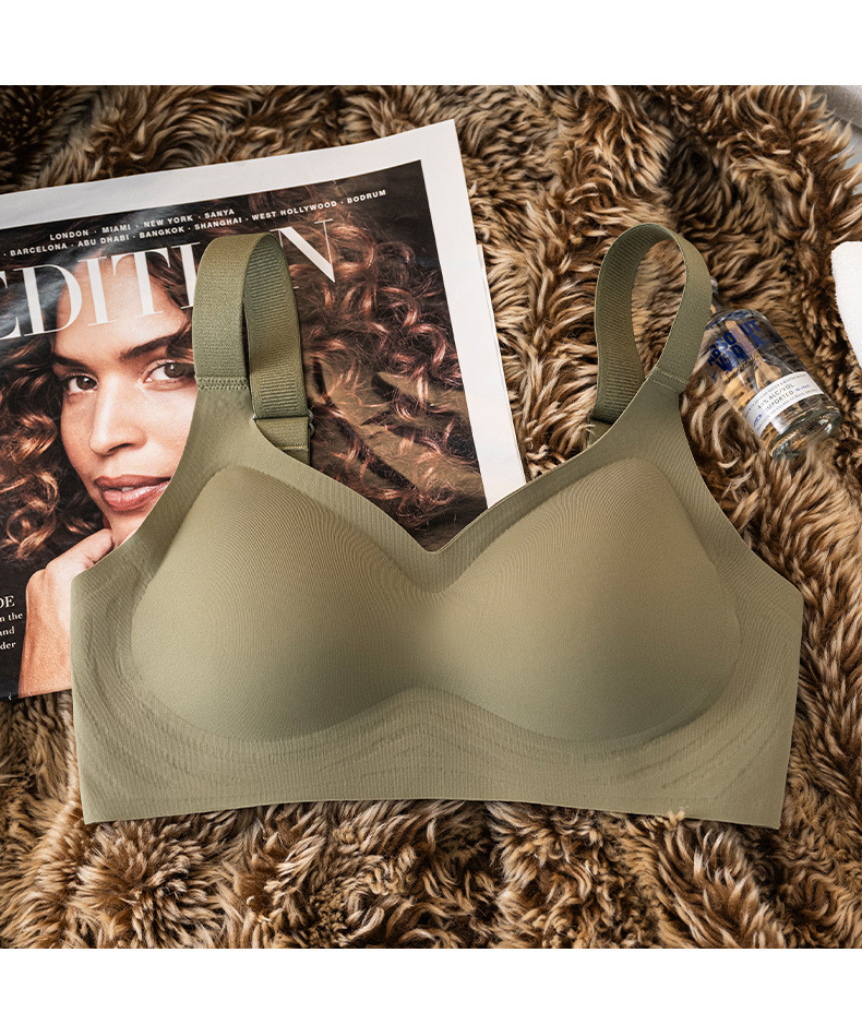 sostén invisible de curado sin marcas minimalista que se reúne para apoyar el pecho y evitar la caída de la ropa interior desmontable y correa de hombro ancha ajustable