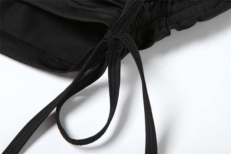 Winter Women Clothing Slant Shoulder Cropped T shirt Slim Hip Bag Skirt Set