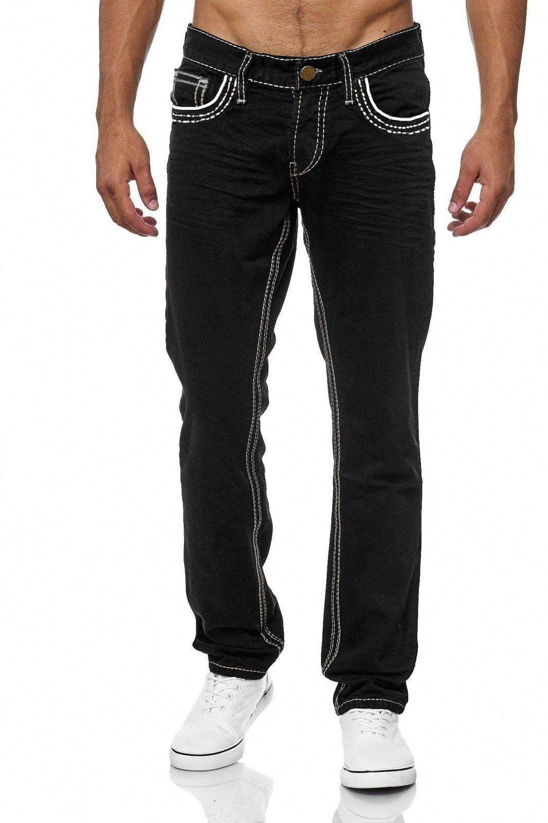 Jeans uomo slim fit classico a tre colori_voghion.com