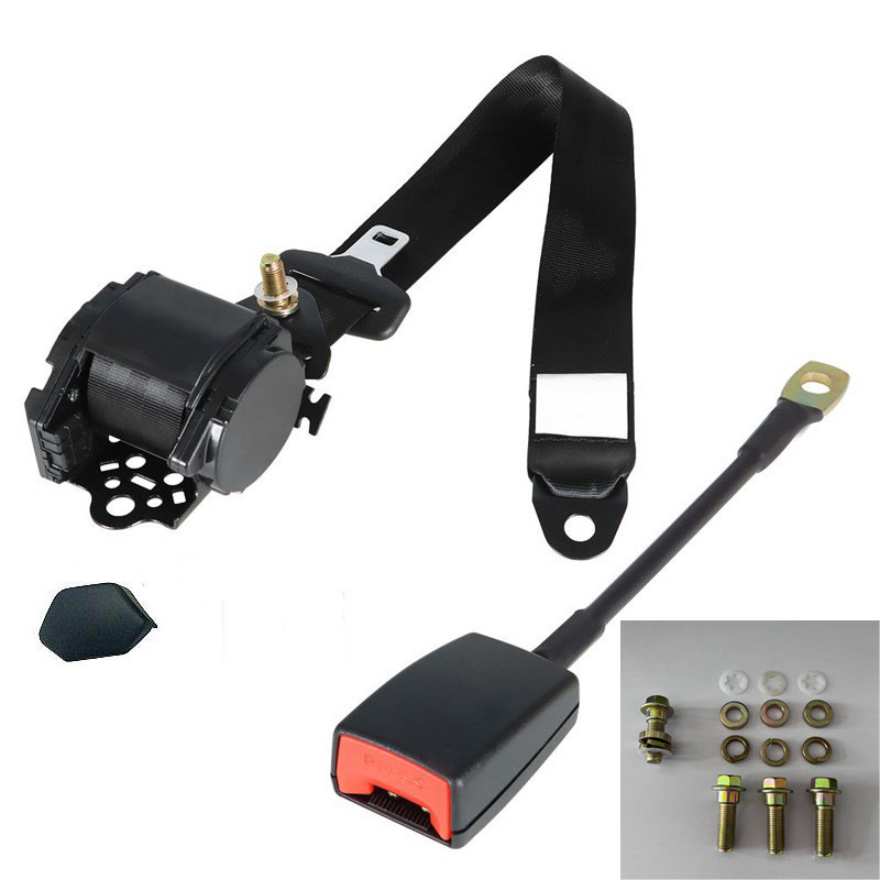 Automatic 3-Point Seatbelt, Ougude Car seat belt - 34m-k3-plastic-coated-ring-30cm-steel-wire-base-imperial-screw-set
