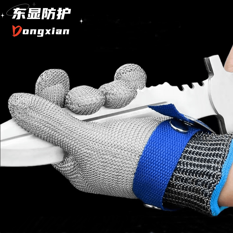 Guantes Anti-Corte de Acero Inoxidable 316 Grado A9 para Industria Carnicera image 4
