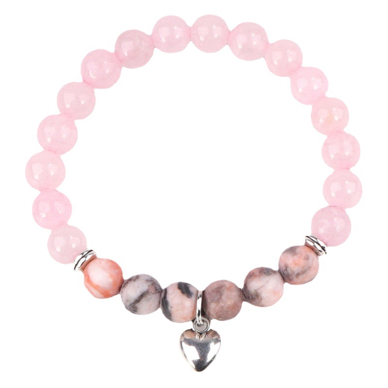 Regalo de vacaciones ToMyMom Pulsera Galvanoplastia de oro rosa Piedra volcánica con cuentas Polvo Zebra Love Ladies Pulsera
