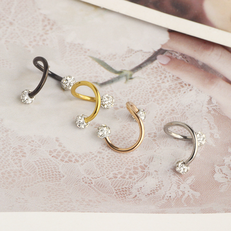 Labret piercing jewelry detail image