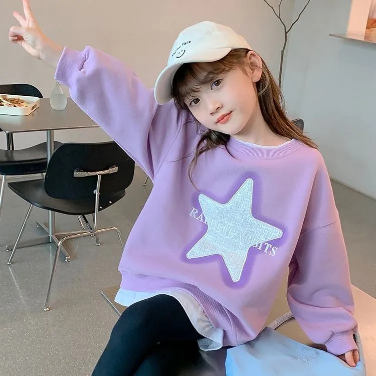 Spring Outfit 2024 New Stylish Children's Long-Sleeve Top for Girls and Boys, Spring and Autumn Season, Two-Piece Jacket Style, Trendy