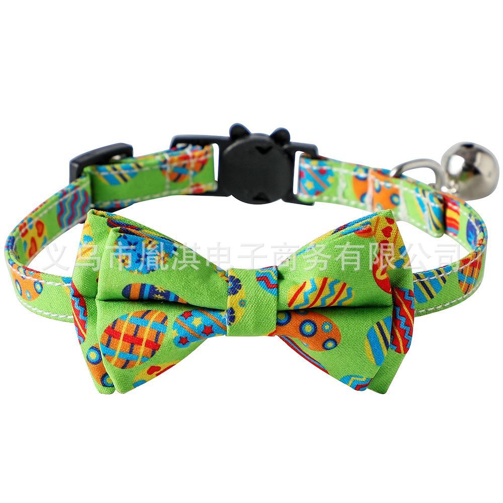 Fabricantes transfronterizos nuevos conejos de Pascua huevos de zanahoria mascotas gatos arcos gatos collares gatos