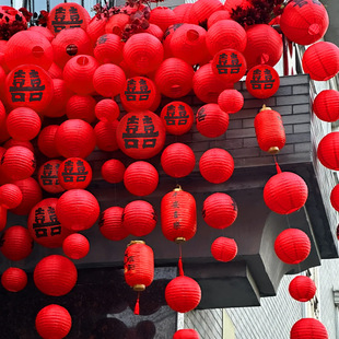 Wedding Room Decoration Supplies Wedding Paper Lanterns Waterfall Wedding Living Room Bedroom Background Wall Decoration Photo Full Set