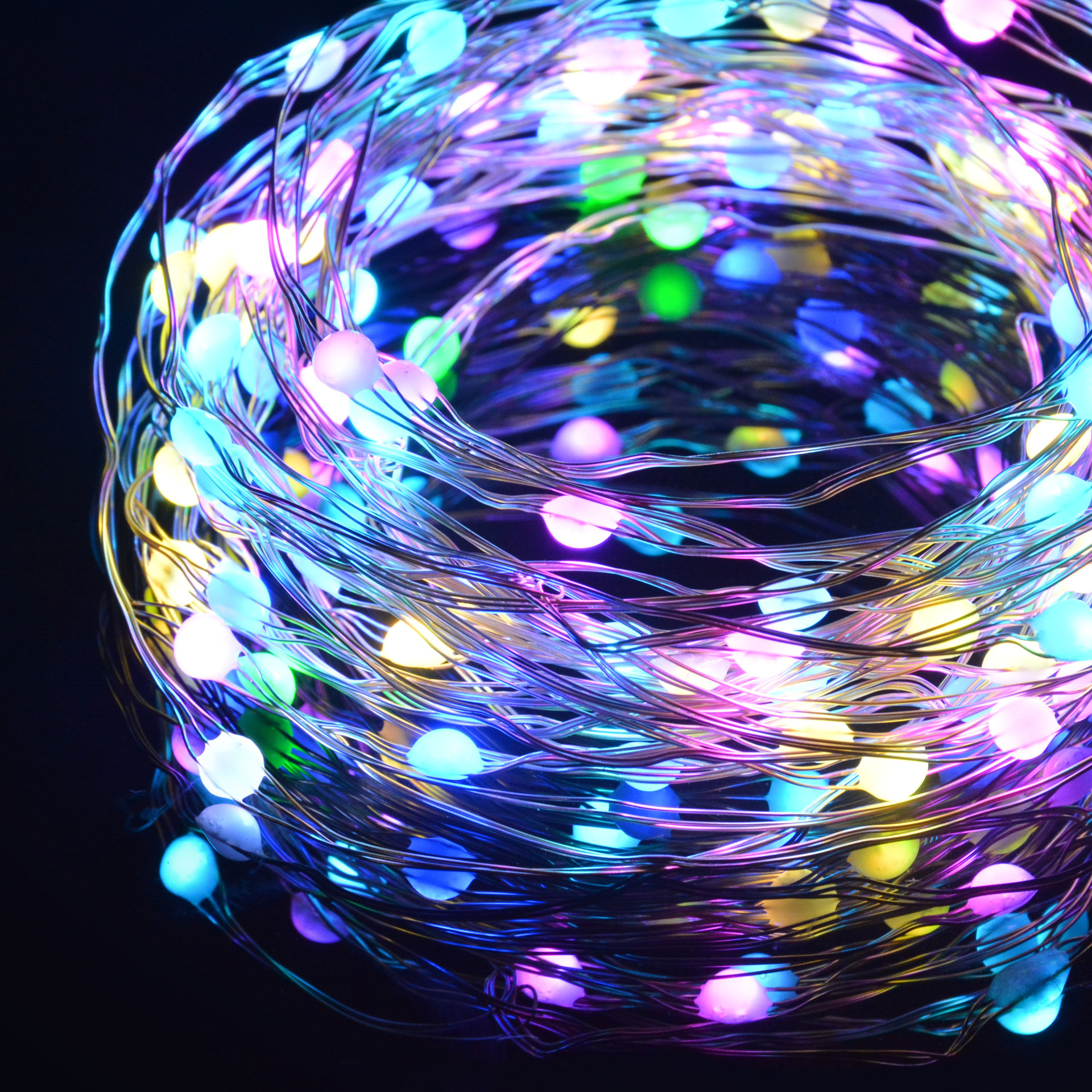 USB铜线灯串 LED灯串多模式变换彩灯 新年圣诞节日装饰灯串