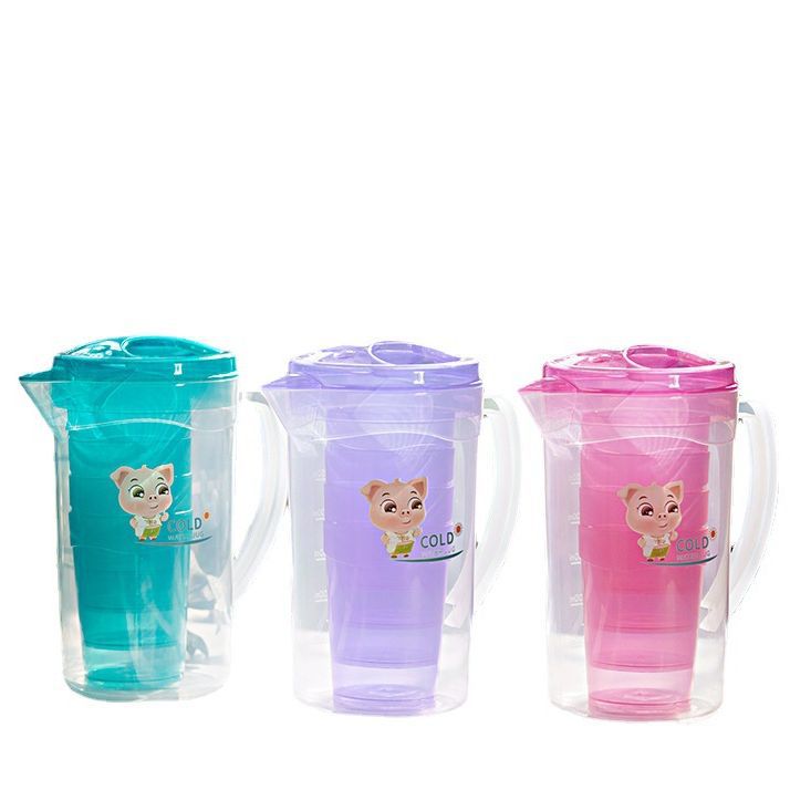 Suministro directo de fábrica de gran capacidad para el hogar botella de agua fría de plástico con palo de congelación rápida una olla cuatro tazas de botella de agua fría traje de regalo