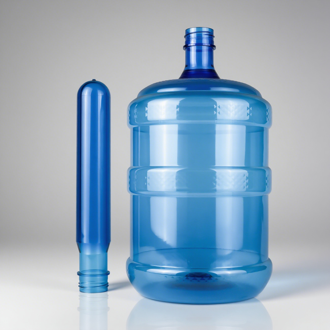 Fábrica directa de 5 galones 18.9L botellas de PET desechables de grado alimenticio barril de agua mineral de alta transparencia