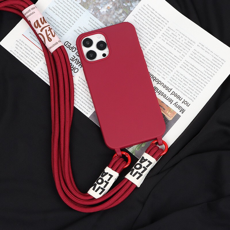 Yongyu Lanyard Case for iPhone15/15pro/15pm/15plus Three-Strand Strap Phone Case Yongyu Lanyard Case for iPhone15/15pro/15pm/15plus Three-Strand Strap Phone Case