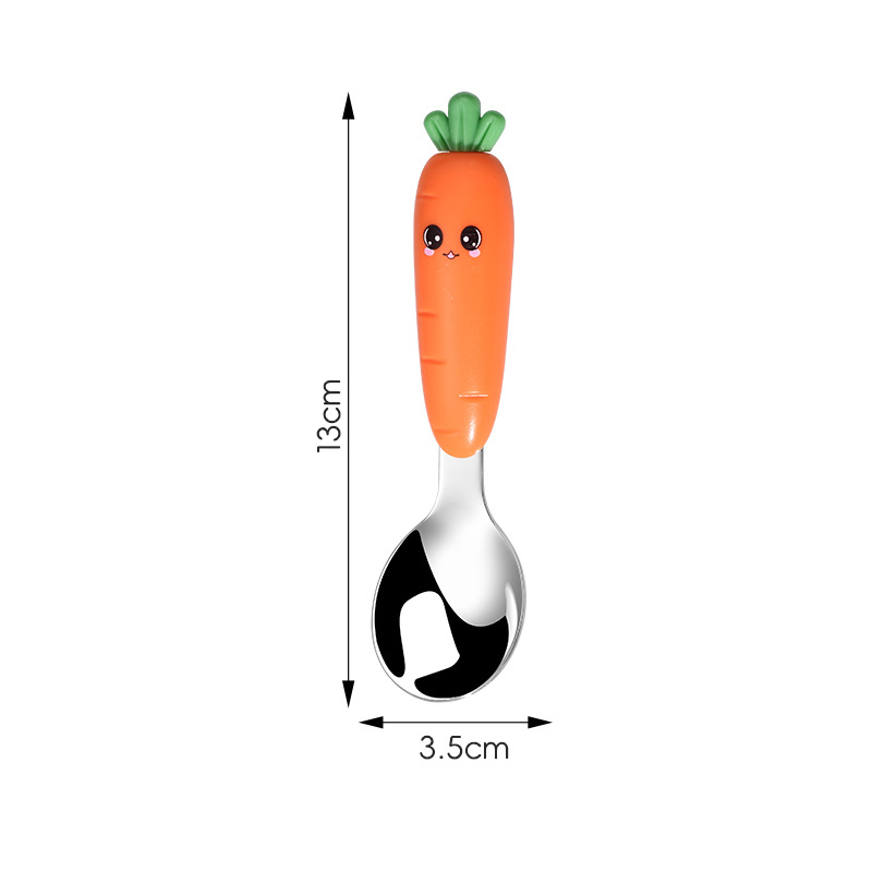 당근 둥근 숟가락