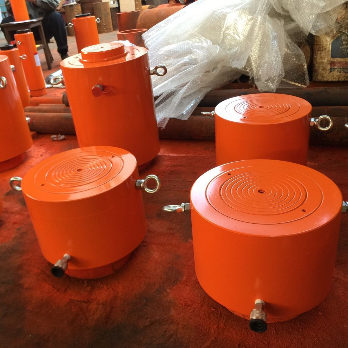 手动/电动同步 薄型液压千斤顶 超薄型50T75T100T150T200T