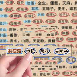 96张中药病症处理知识点贴纸医学生必备中药速记考试笔记详细装饰