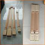 定、制罗马柱欧式罗马实木柱子装饰柱柜子边线半圆罗原木装饰柱子