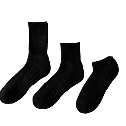 Socks Summer Thin Towel Bottom Cotton Socks Sports Socks Mid-Tube Socks Basketball Long Socks White Short Socks Trendy