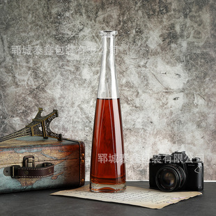 Creative Sealed Glass Wine Bottle, Transparent Liquor Bottle, Whiskey Vodka Decanter, Loose Wine Dispensing Bottle