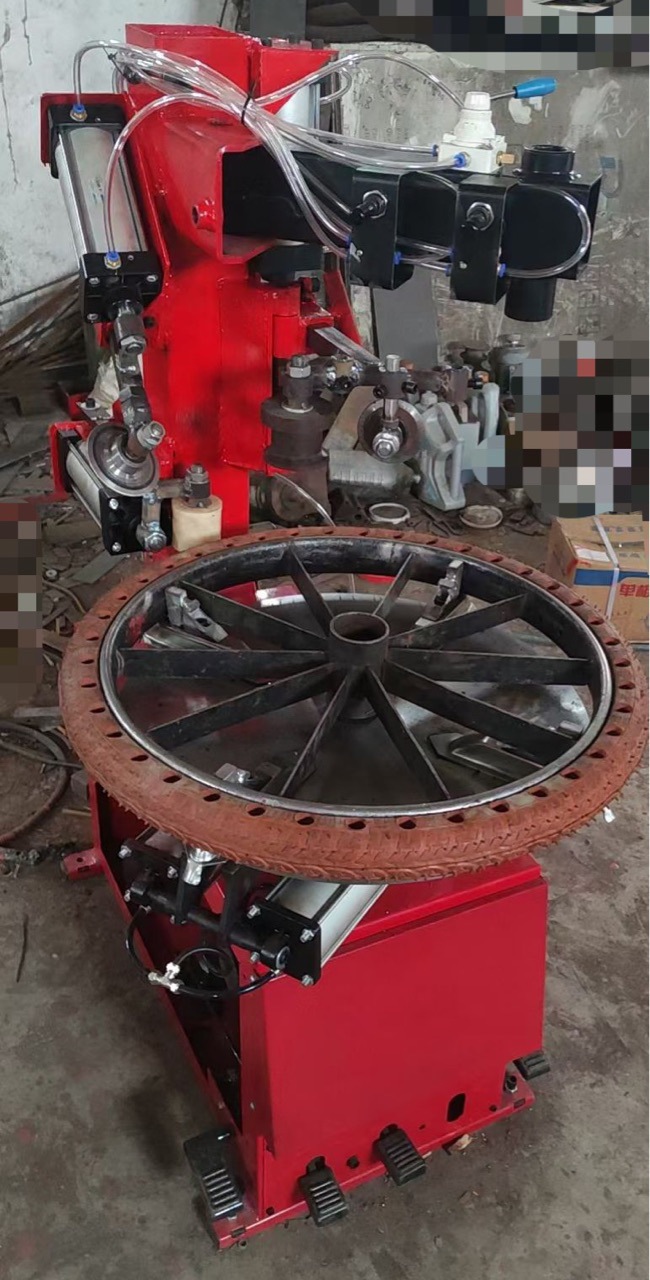 实心胎安装工具人力车推车斗车轮胎实心胎设备PU免充气胎装胎机