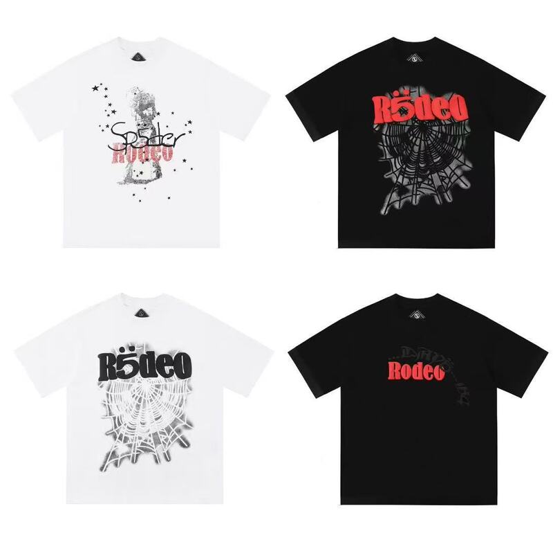 Travis Scott Cactus Jack Sp5der5 Co-printed Men's and Women's Short-sleeved T-shirt