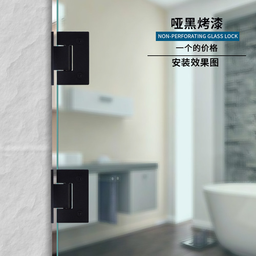 5ZV7 wholesale black glass door bathroom shower enclosure hinge frameless tempered glass door 180 degree door