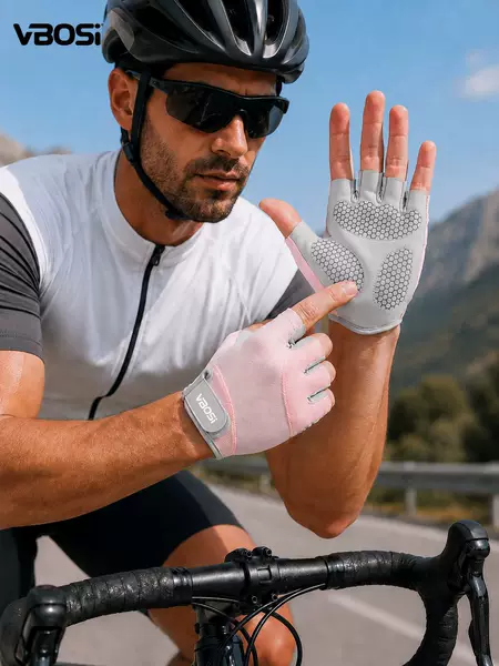 Half-Finger Gloves for Sports and Cycling, Wear-Resistant, Unisex, Outdoor Fitness, Anti-Callus, Thickened, Non-Slip, Palm-Protecting Gloves Wholesale