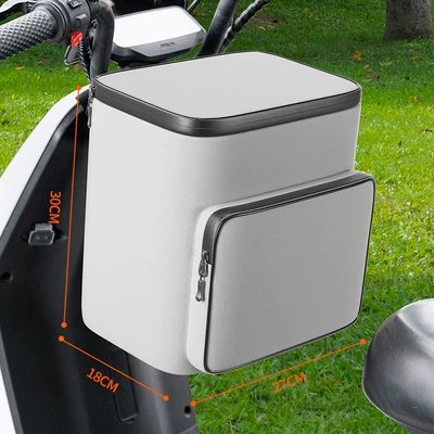Electric car tail box | Storage Bag Hanging Bag - tooth-white-oxford-cloth-can-hold-helmet-raincoat-default-items