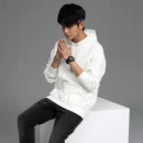 2022秋冬新款套头连帽上衣宽松<font red=H>男式</font><font red=H>卫衣</font>纯色休闲空白<font red=H>卫衣</font>一件代发