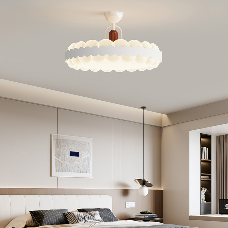 Gran vista jardín dormitorio lámpara de techo 2026 nuevo estilo francés medieval estudio de espectro completo protección de los ojos lámparas 461L