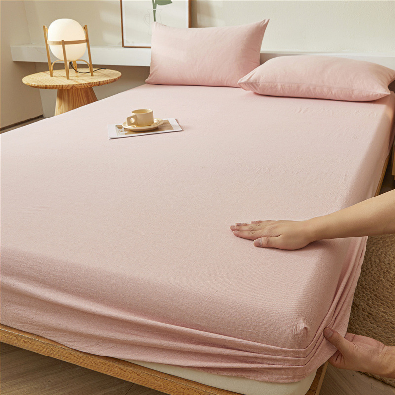 2025 nueva sábana de algodón 100 funda protectora de colchón de algodón 2025 nueva sábana universal todo incluido de cuatro estaciones 3