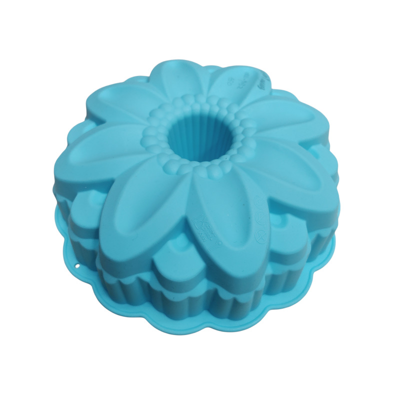 Cruz-frontera especial de grado alimenticio de silicona molde de la torta con la columna de bricolaje patrón mousse de pan herramienta para hornear