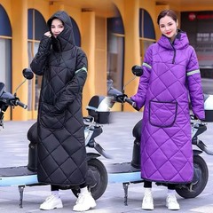 電気自動車のウインドブレーカーの新商品は冬に厚いベルベット防水膝保護防寒自転車防風電気自動車の防風布団を厚くした