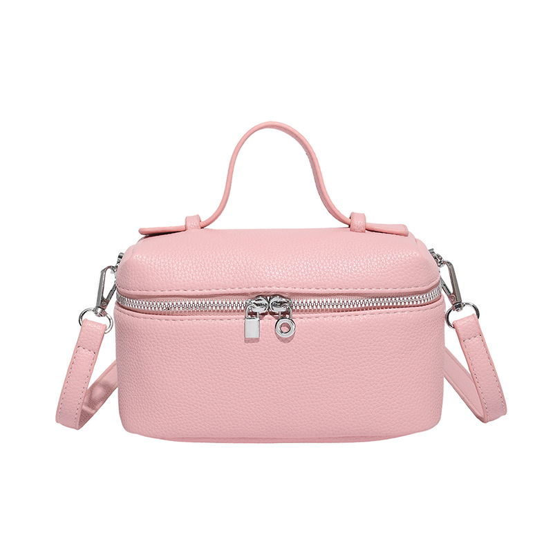 Bolso de textura transfronteriza 2025 verano nuevo bolso femenino retro patrón de lichi bolso de hombro simple y versátil bolso de mensajero