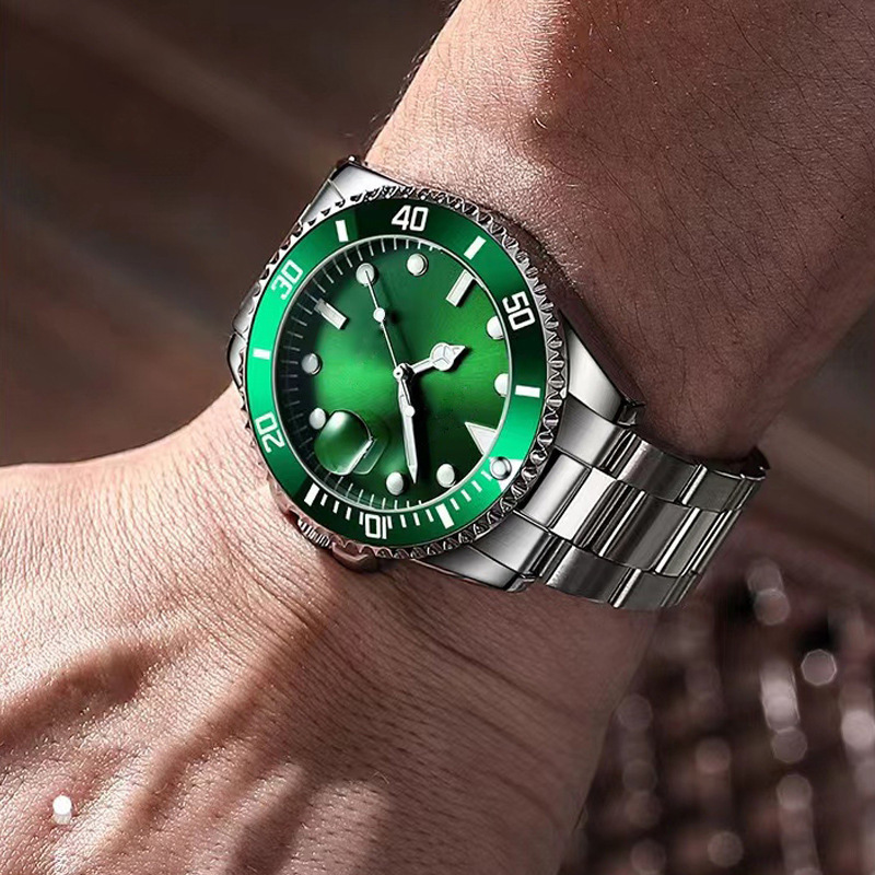 Zido marca avanzada moda casual simple cuarzo automático luminoso impermeable agua verde fantasma 1903 reloj de hombre