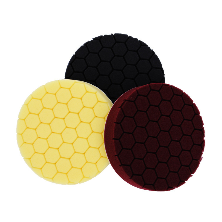汽车美容抛光打蜡3-7寸网格海绵抛光盘海绵盘海绵还原抛光垫