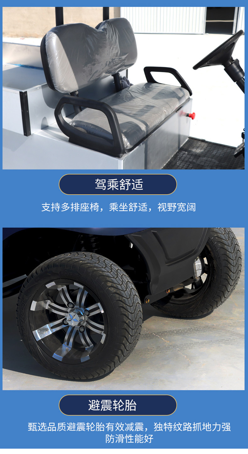 Golf Cart with Bucket Truck, Scenic Park Cargo Golf Cart, Foreign Trade Export Van Golf Cart