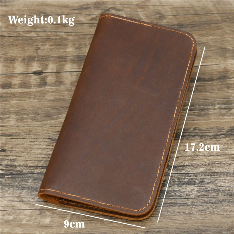 Long wallet, card holder, storage system, genuine leather