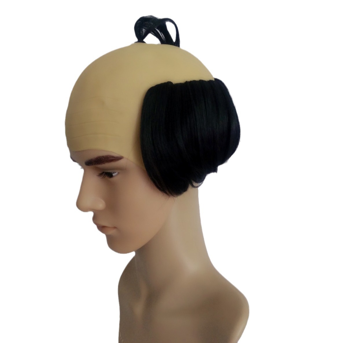 Peluca de Guerrero Calvo vinilo divertido peluca una Peluca de pelo Bar etapa rendimiento tocados