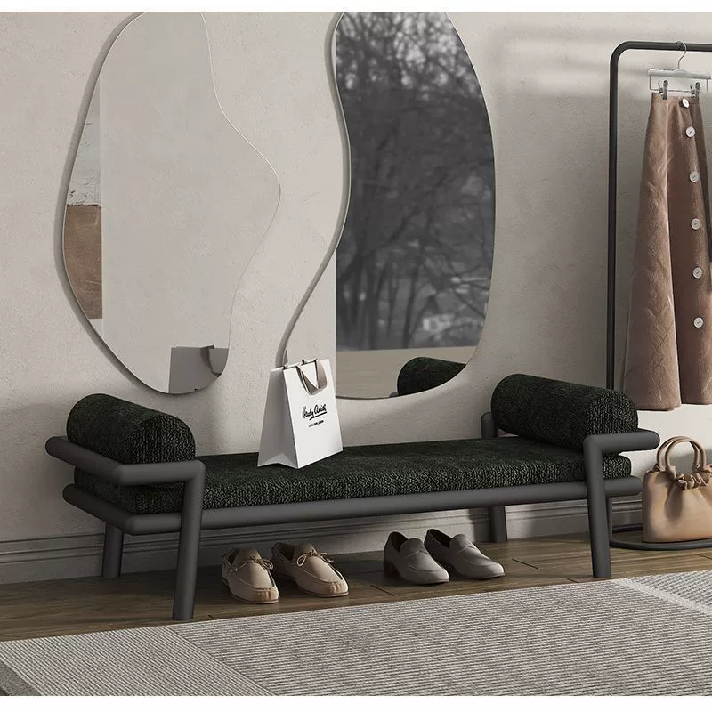 Легкая роскошная скамейка для переобувания дома, длинная скамейка для магазина, новая скамейка для спальни в китайском стиле, диванная скамейка для гардеробной.