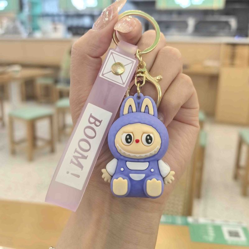 跨境拉布布可爱系列钥匙扣创意公仔坐姿汽车背包挂饰地摊礼品批发|undefined