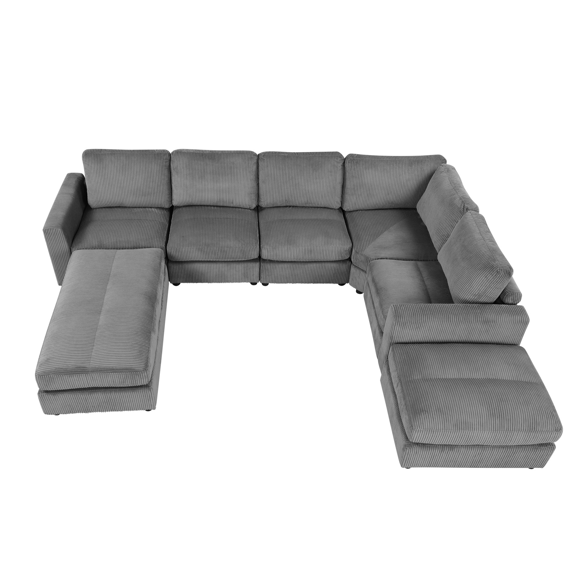 Sofá de estilo crema, moderno, minimalista, pequeño apartamento, sala de estar, asiento ultra ancho, sofá de tela esmerilada de plumón suave en línea recta profunda image 3