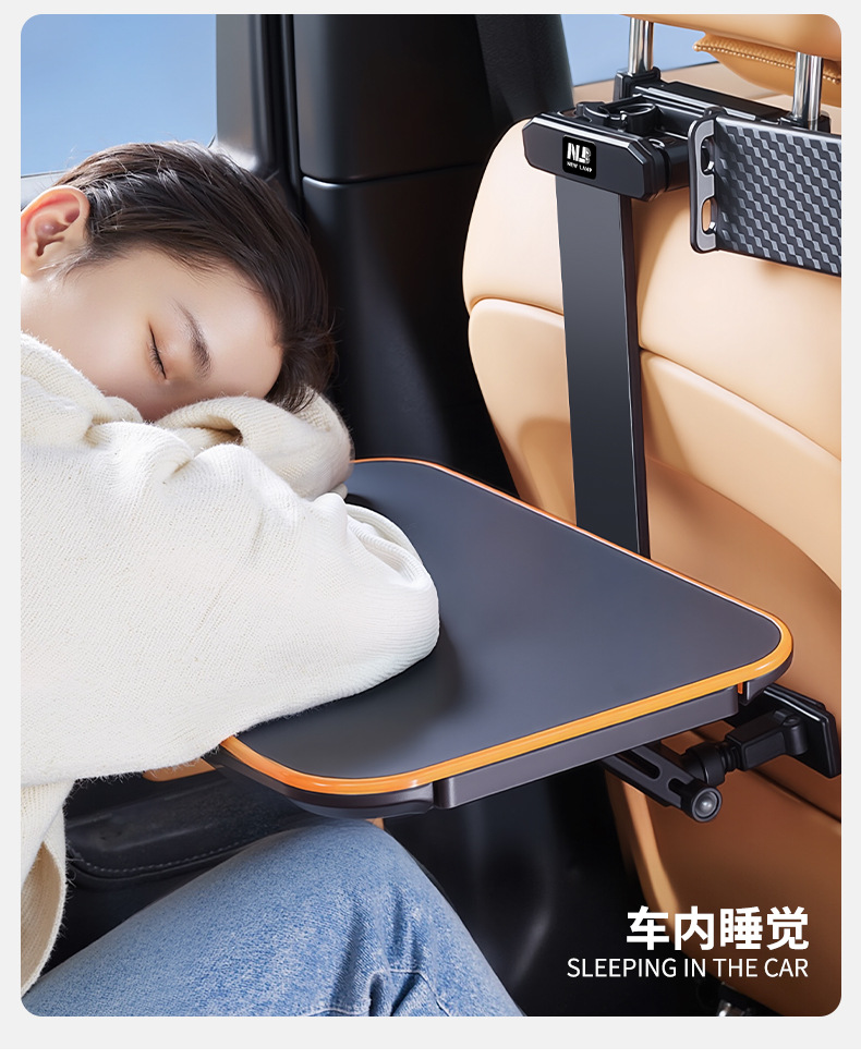 Children's Car-Mounted Small Table Board, Foldable Rear Seat Car Dining Table, Dining Table Stand for Learning
