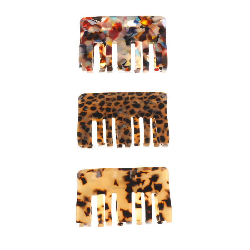 Handmade Design Fashion Style Fashion Women'S Marble Arylic Handmade Hair Claws