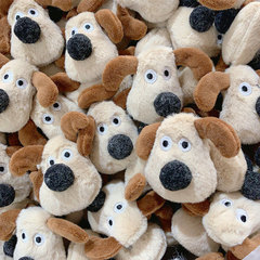 かわいいぬいぐるみはちょうど番手の犬のネットの赤いブローチの髪飾りを恐れています。